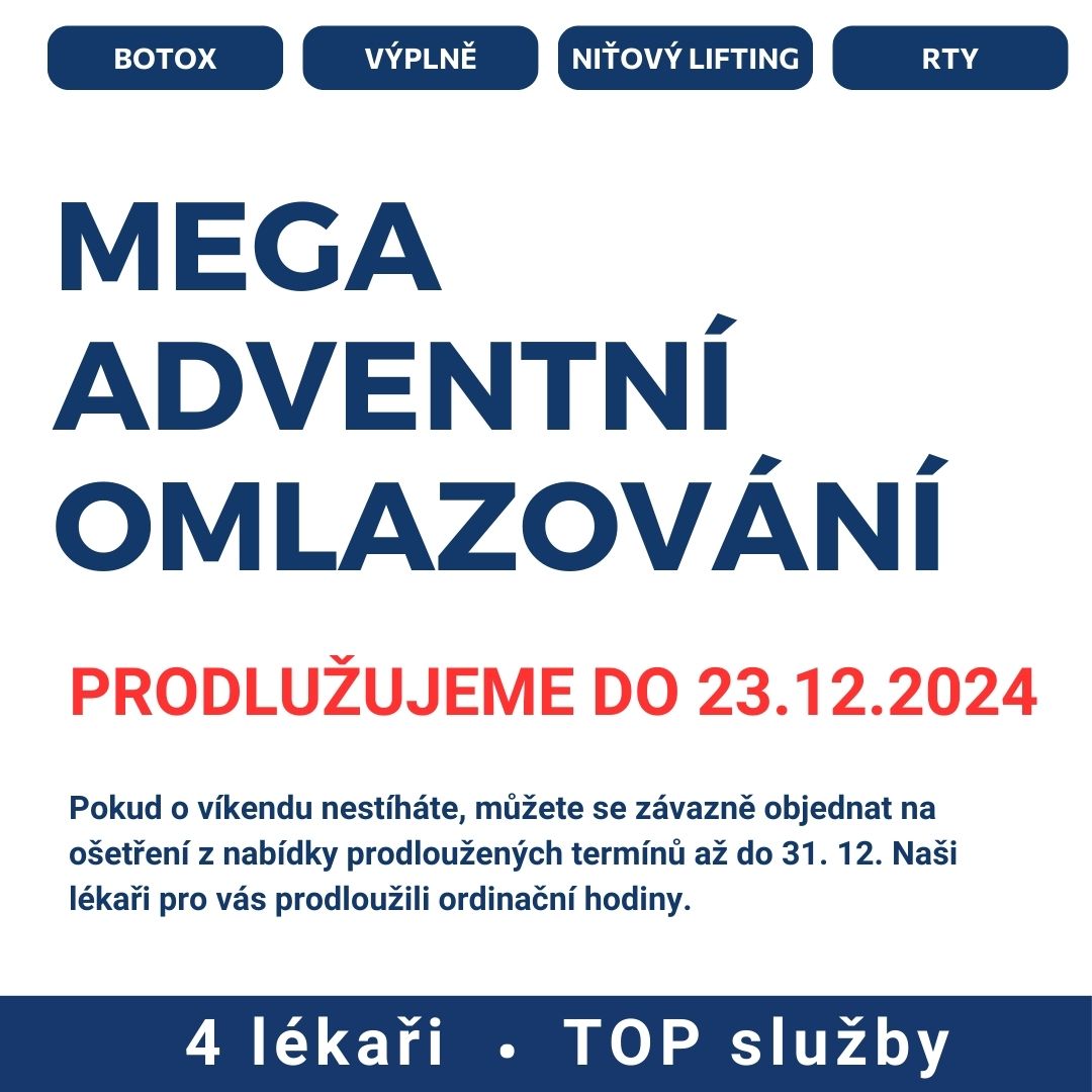 Mega omlazování v Plzni v Medical institut. Botox, niťový lifting, zvětšení rtů za super ceny